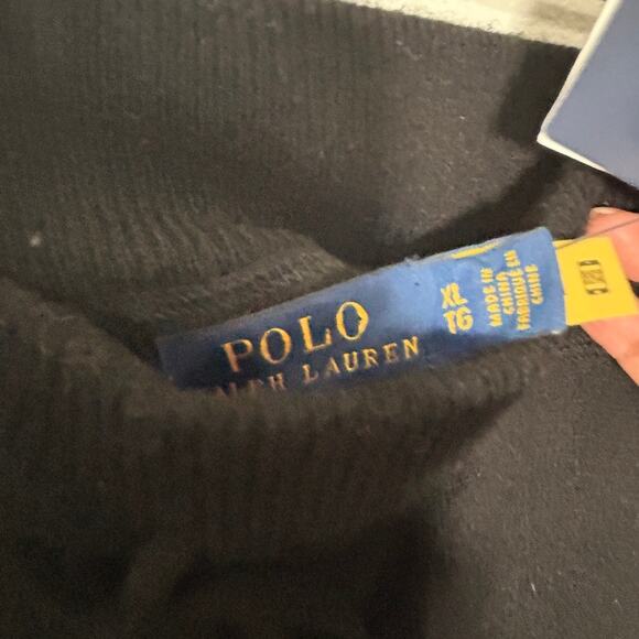 NEW Polo Ralph Lauren Black Wool-Cashmere Striped Sweatpant Size XL Quiet Luxury - Picture 10 of 10